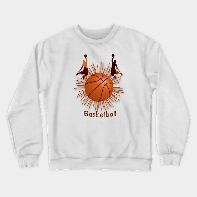 Basketball Crewneck Sweatshirt by Anisriko